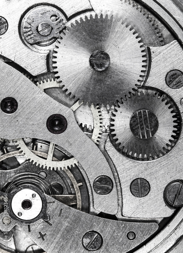 clockwork old mechanical watch, high resolution and detail clockwork old mechanical watch, high resolution and detail