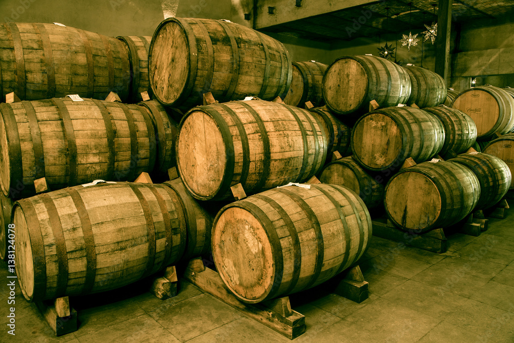 Wine barrels