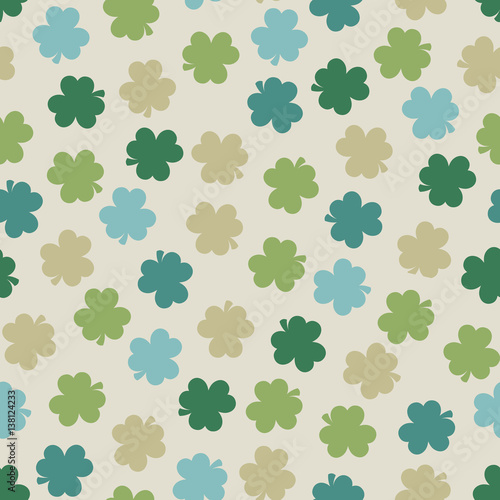 Saint Patrick's day seamless background in retro style