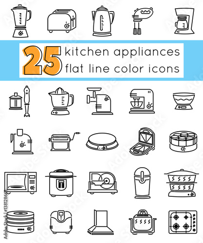kitchen appliances icons