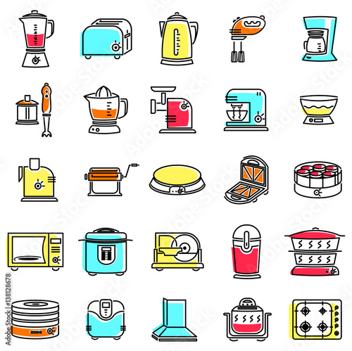 kitchen appliances icons