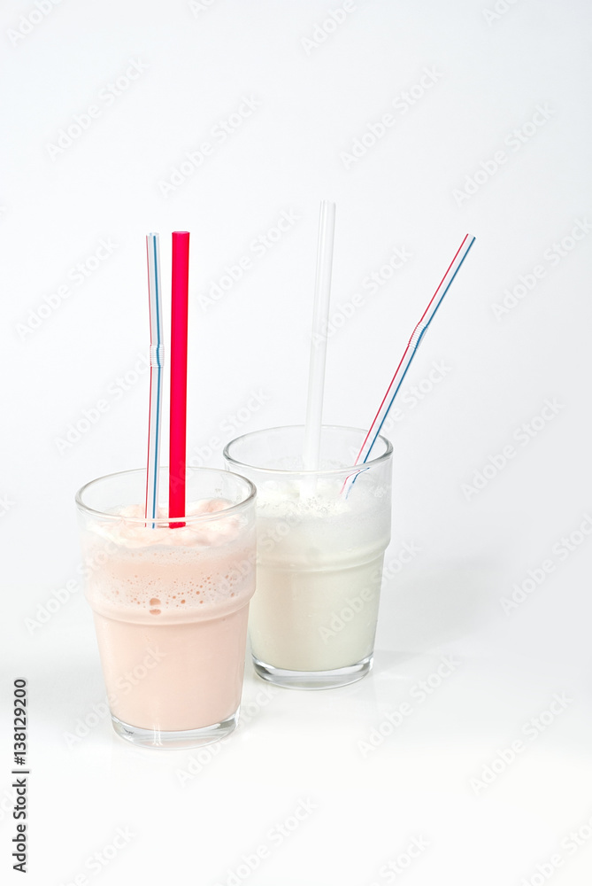 milkshake with a straw in a glass2 milkshake with a straw in a glass2