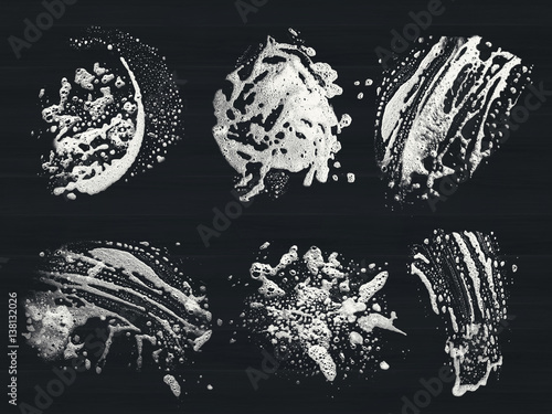 suds isolated in dark background