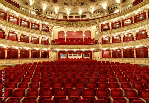 Empty auditorium in the great theatre photo