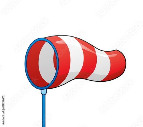 Windsock isolated.