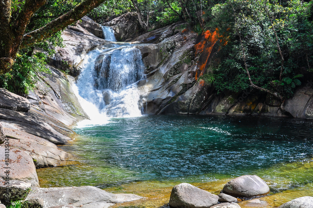 Fototapeta premium Small waterfall in Atherton Tablelands, Australia