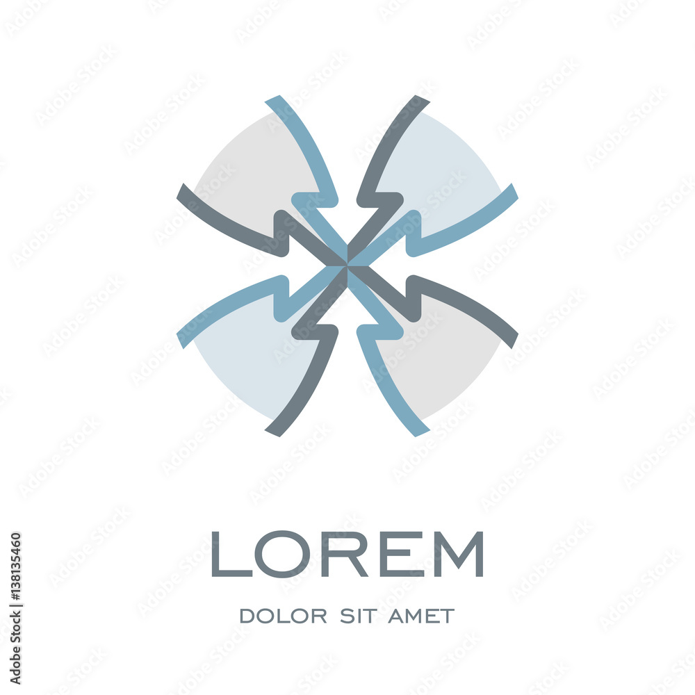 Arrows directed towards each other. Crossroads icon vector. Arrows directed towards each other. Crossroads icon vector.