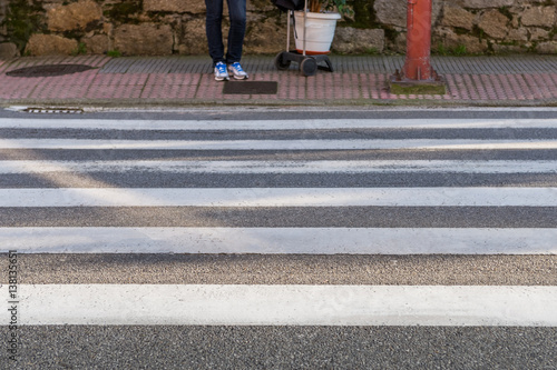 pedestrian in a crosswalk