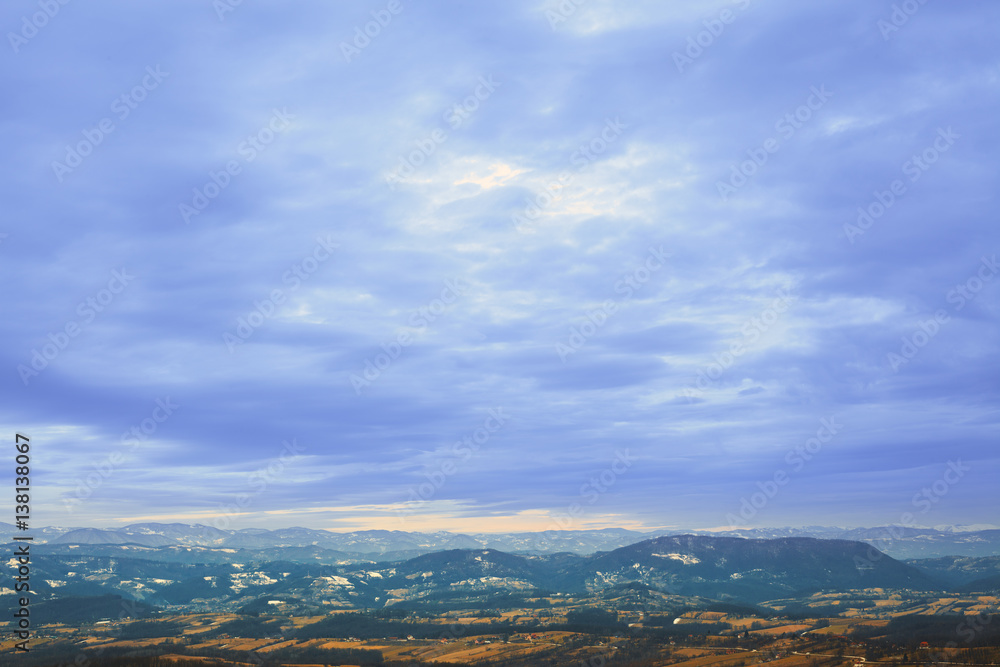 Landscape of a Village In Serbia