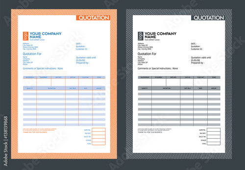 Vector quotation design template,