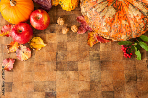 Canvas Print fall harvest background