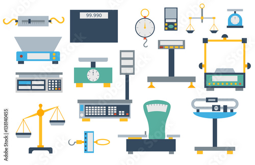 Weight measurement instrumentation tool vector.