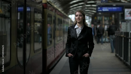 Wallpaper Mural railroad station in Berlin, shot on red epic Torontodigital.ca