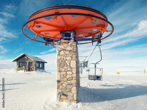 Ski lift in Kalavrita ski center