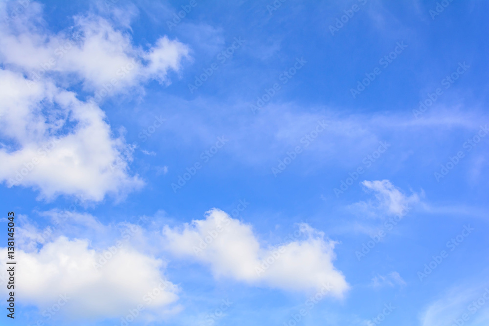 blue sky cloud on air