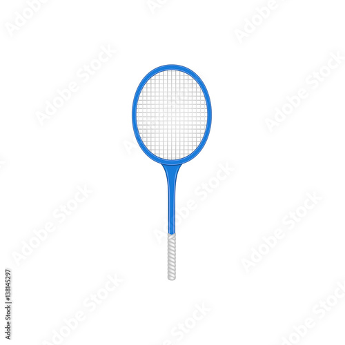 Tennis racket in retro design 