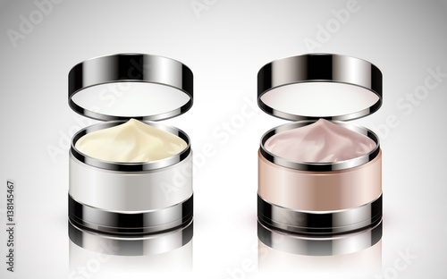 glass cream jars