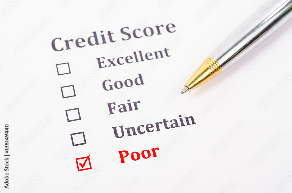 Credit score form.