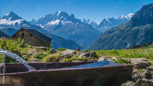 massif du mont blanc,la loriaz,vallorcine,haute savoie,france photo