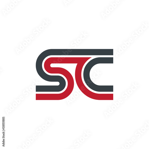 Initial Letter SC Linked Design Logo