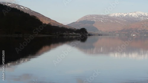 Reflections in Loch Earn St Fillans Scotland
 photo