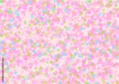 Retro flower pattern