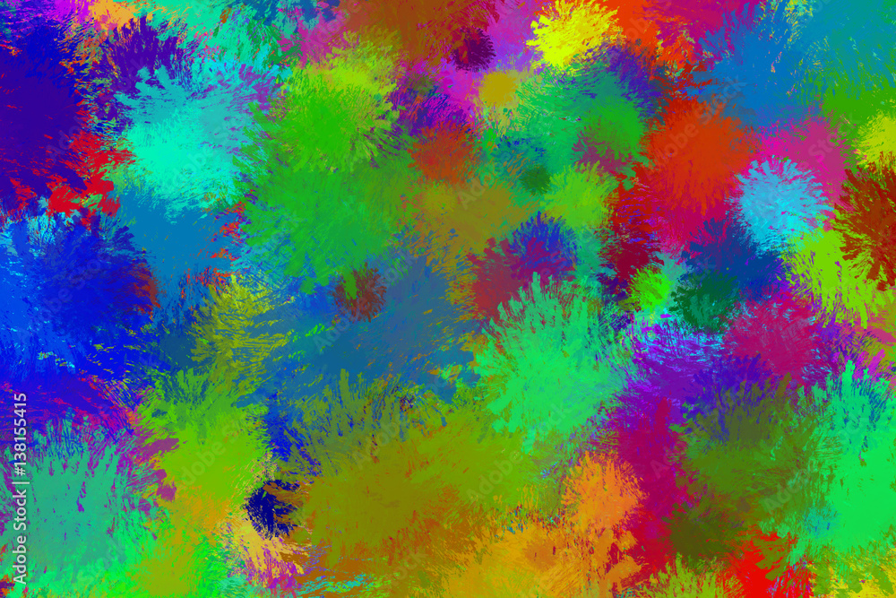 Colorful paint splashes frame filling background element Colorful paint splashes frame filling background element