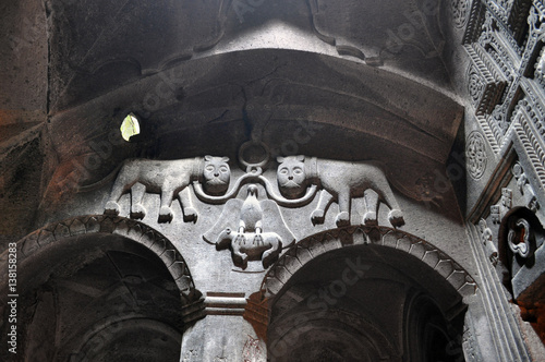 stone carving in Armenian monastery