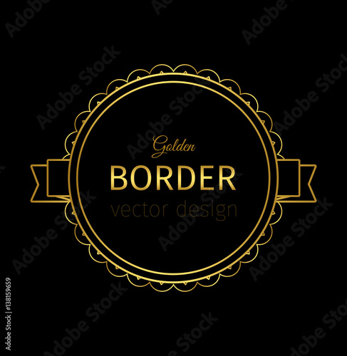 Golden border on the label