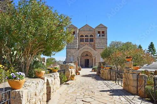 Fotografie, Obraz Church of the Transfiguration, Mount Tabor, Galilee, Israel