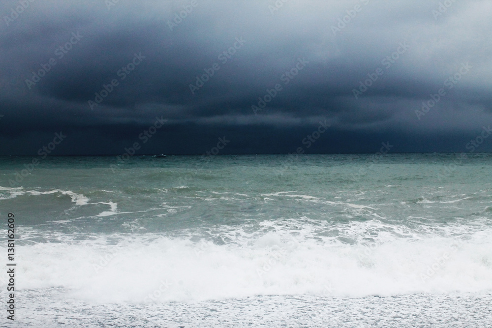 Seascape. it's a nasty day. Black Sea. Storm. Screensaver on your
