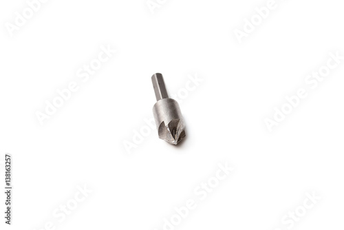 Photography Close up countersink drill bit isolated