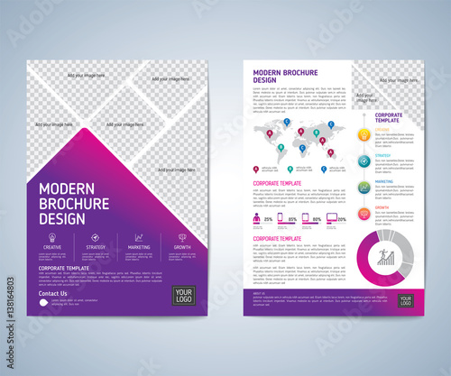 Business brochure, leaflet, flyer, annual report, cover design template. vector background. layout A4 size.