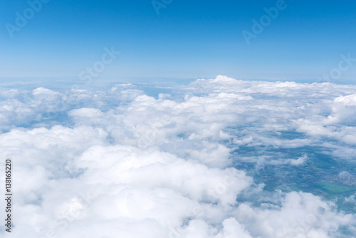 Fototapeta Naklejka Na Ścianę i Meble -  Skyscape viewed from airplane