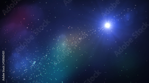 Stars in night sky. Background