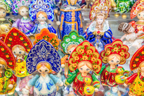 Russian souvenirs named matryoshka doll