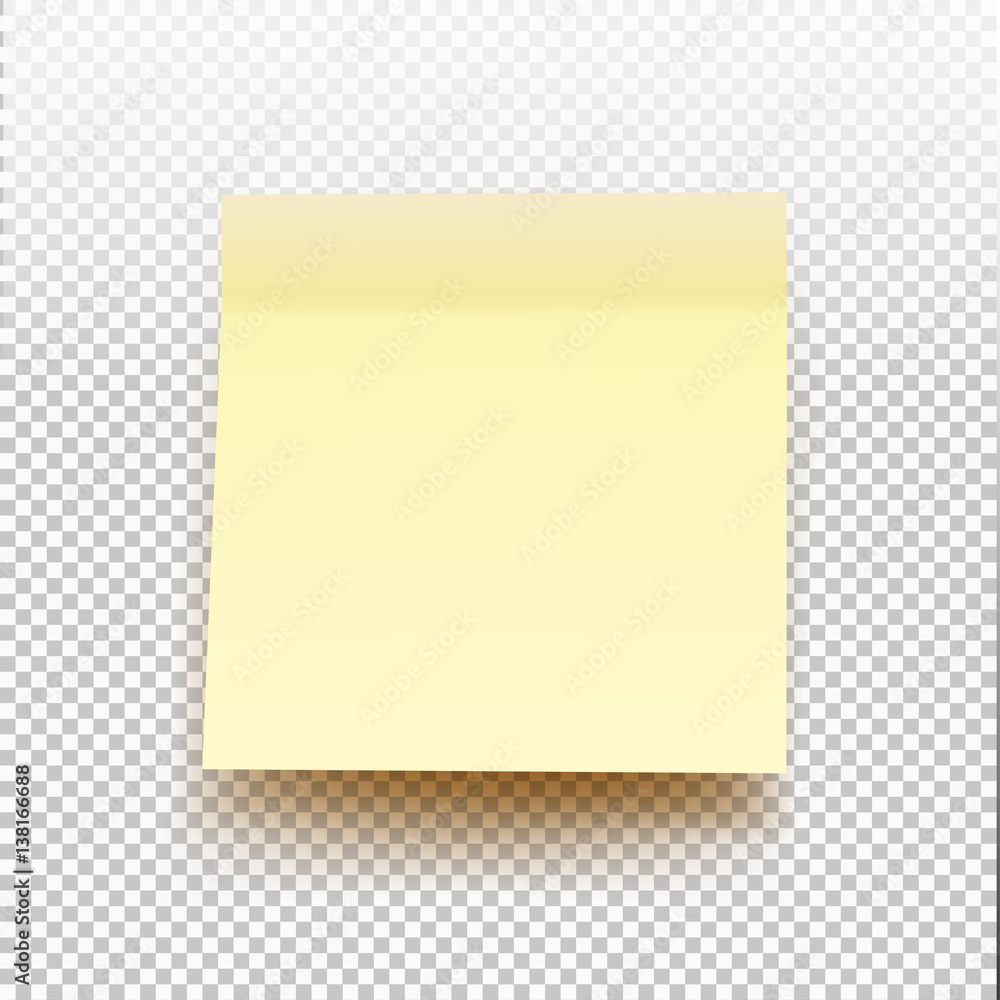 yellow sticky note transparent background