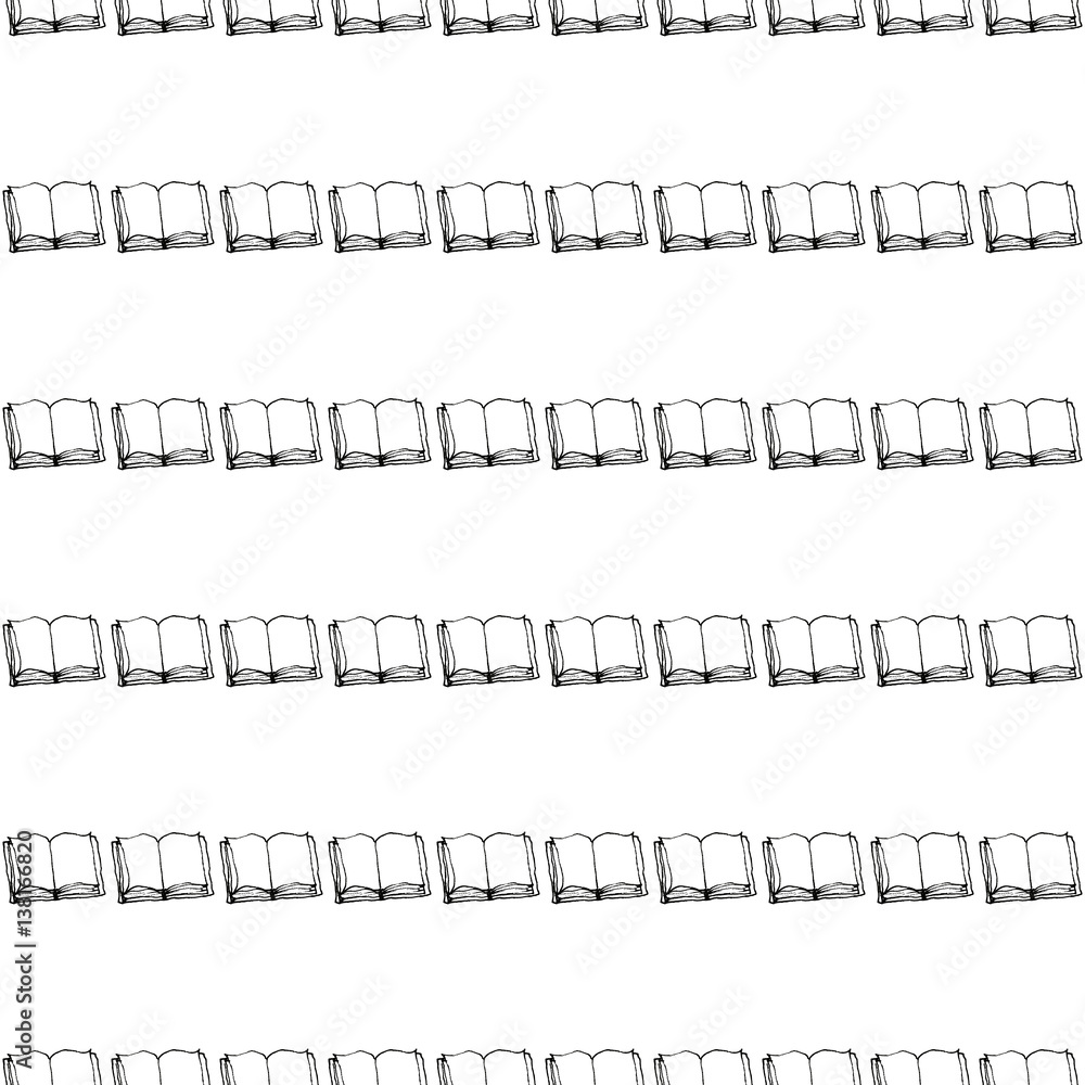 Seamless pattern with books Seamless pattern with books