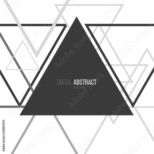 Abstract digital geometric background. Modern flat color shapes.