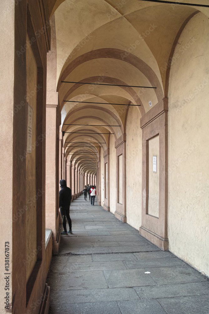 Colonnade of San Luca Sanctuary in Bologna