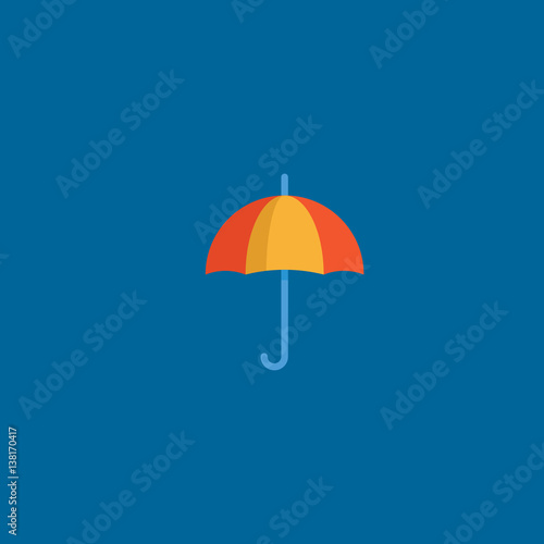 umbrella icon flat design