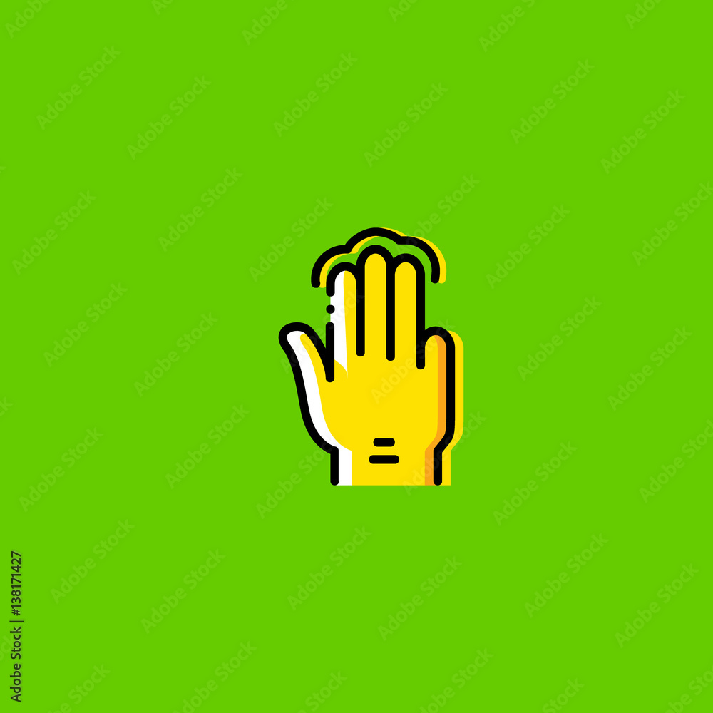 tap icon flat design tap icon flat design