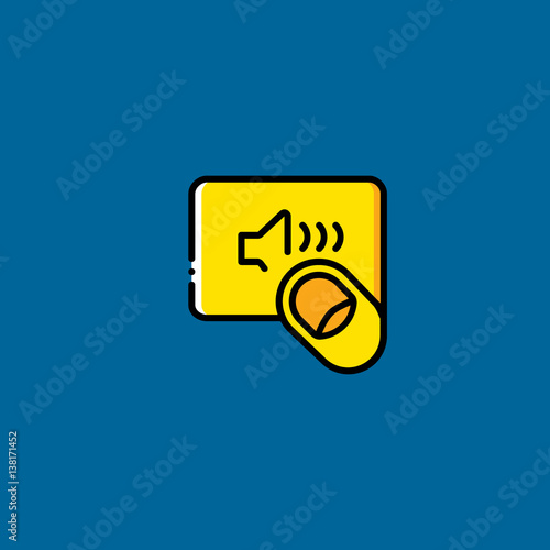 tap icon flat design