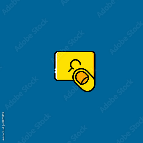 tap icon flat design