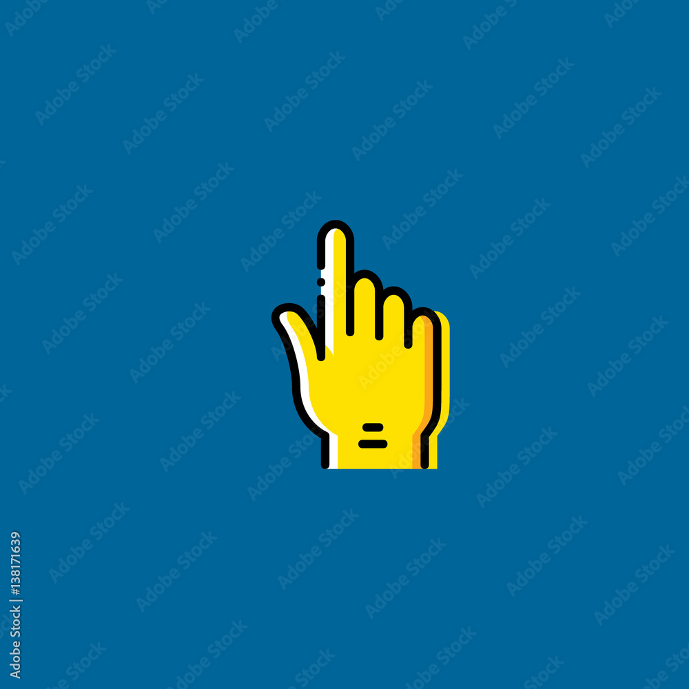 hand icon flat design hand icon flat design
