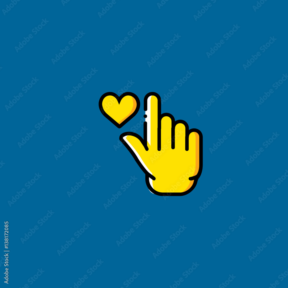 tap icon flat design tap icon flat design