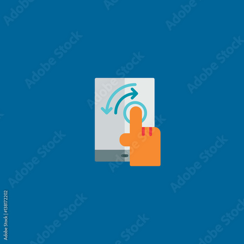 tap icon flat design