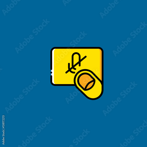 tap icon flat design