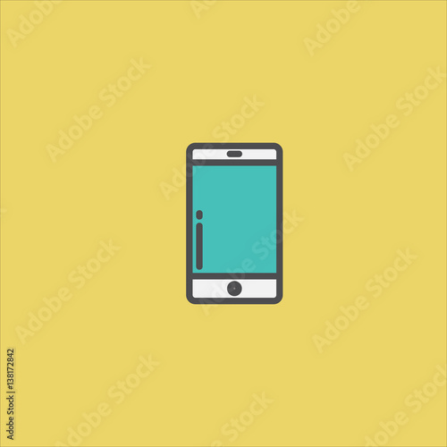 smartphone icon flat design