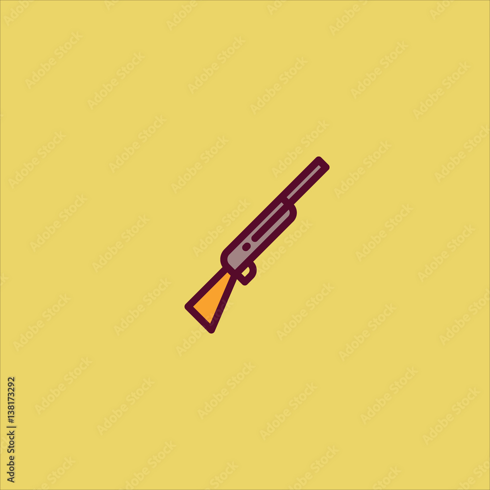shotgun icon flat design shotgun icon flat design